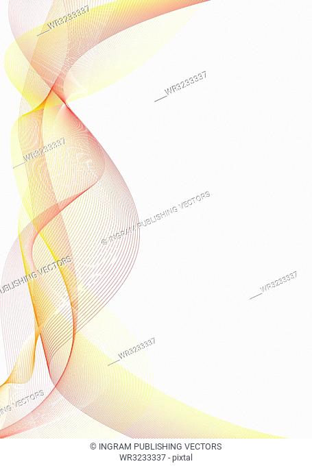 Flowing abstract background with wavy lines