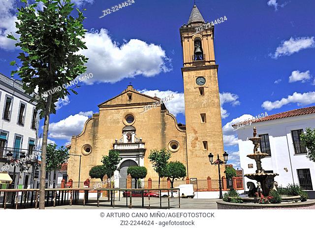 Church of San Miguel Arcangel, XVIIIth century. Jabugo, Huelva, Spain