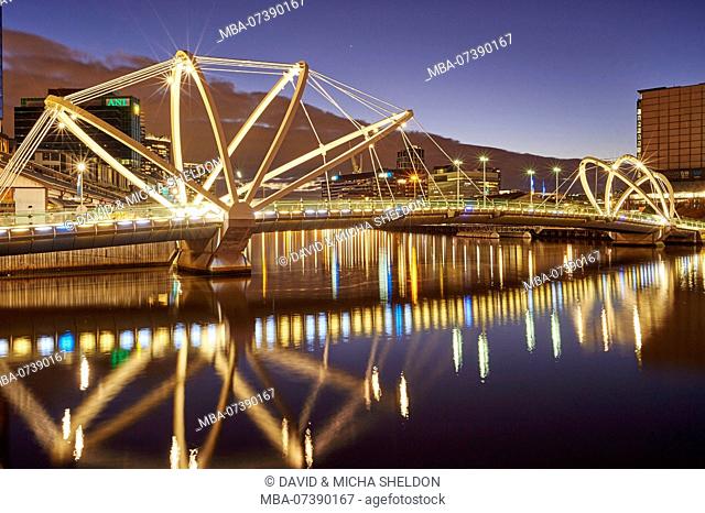Seafarers Bridge (Seafarersbridge), Docklands, Waterfront, Melbourne, Victoria, Australia, Oceania