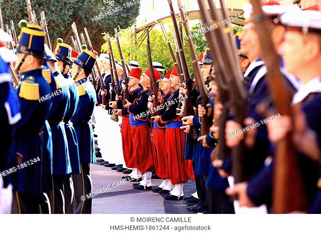 France, Var, Frejus, La Bravade, traditional festival in honor of the arrival of Saint Francis of Paola in the city