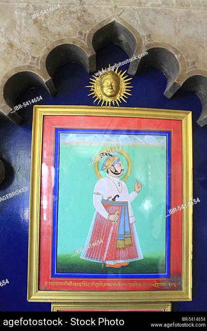 Image of Maharana Amar Sighji II, City Palace, Udaipur, Rajasthan, India, Asia