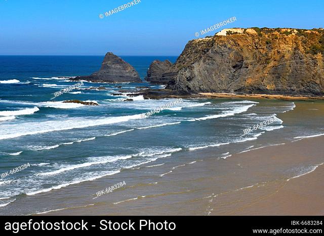 Odeceixe beach, Aljezur, Faro district, Algarve, Portugal, Europe