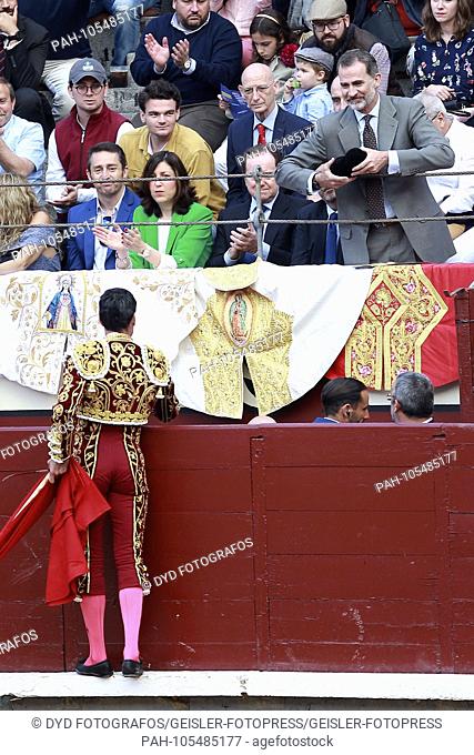 Emilio de Justo and King Felipe VI. from Spain at the San Isidro Bullfighting Festival in the bullring Las Ventas. Madrid, 10.06
