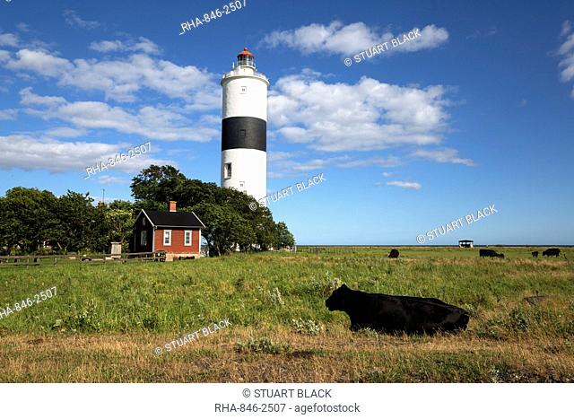 Lange Jan lighthouse, Ottenby, Southern Oland, Oland, Baltic coast, Southeast Sweden, Sweden, Scandinavia, Europe