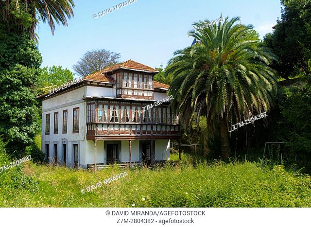 Country house, Comillas village, Cantabria, Spain. Historical Heritage Site