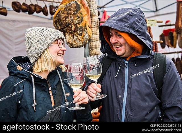 9th Festival of Moravian smoked meat and wine 2023 at the Veveri Castle, Brno, Czech Republic, February 25, 2023. (CTK Photo/Patrik Uhlir)
