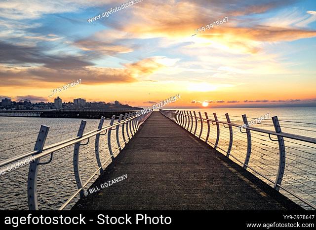 Sunrise at the Ogden Point Breakwater - Victoria, Vancouver Island, British Columbia, Canada