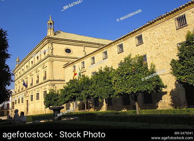 Town Hall, architect Andres Vanlvira, Palacio de las Cadenas, 16th century, Plaza de Vazquez Molina, Ubeda, province of Jaen, Andalusia, Spain, Europe