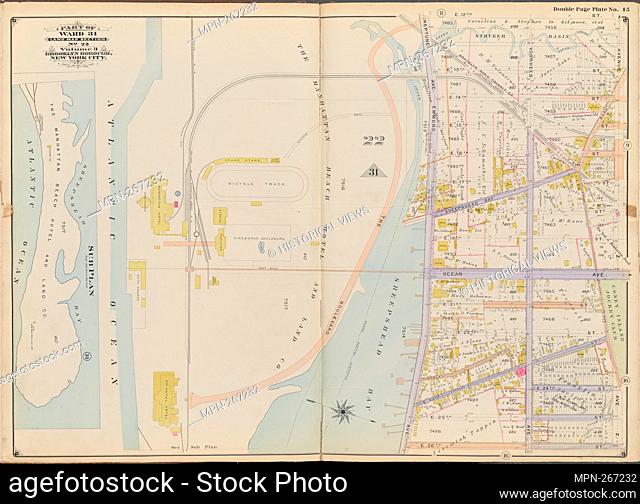 Double Page Plate No. 15 Additional title: Part of Ward 31, Land Map Section, No. 22, Volume 3, Brooklyn Borough, New York City