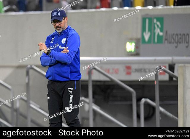 firo, soccer: 27.05.2020 1.Bundesliga, season 19/20 2019/2020 Fortuna Dusseldorf - FC Schalke coach David WAGNER (Schalke 04), disappointment, frustrated