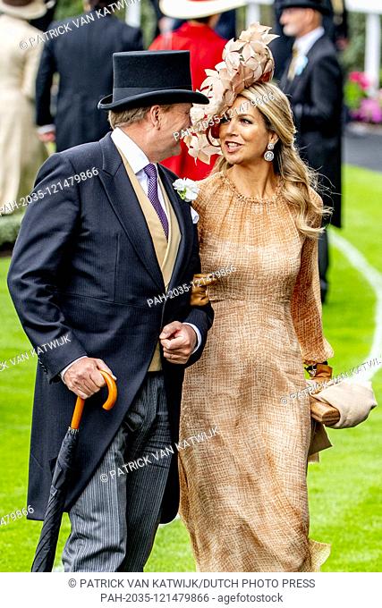 King Willem-Alexander and Queen Maxima visit Royal Ascot with Queen Elizabeth, Prince Charles, Camilla Duchess of Cornwall