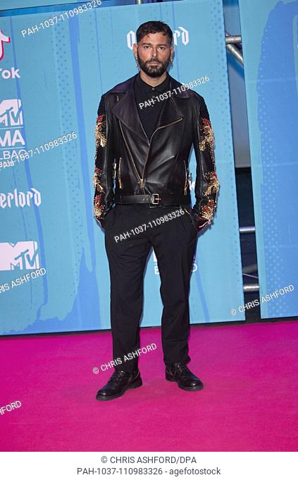 Fausto Puglisi attends the 2018 MTV EMAs, Europe Music Awards, at Bizkaia Arena in Bilbao Exhibition Centre (BEC) in Bilbao, Spain, on 04 November 2018