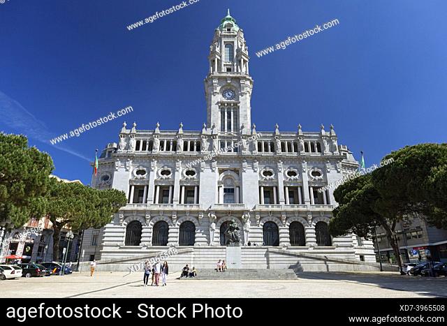 Europe, Portugal, Porto, Building of the Câmara Municipal (City Hall) of Porto