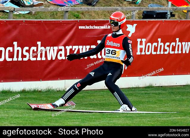 Stephan Leyhe (SC Willingen) in der Qualifikation FIS Sommer Grand Prix 2016 Hinterzarten