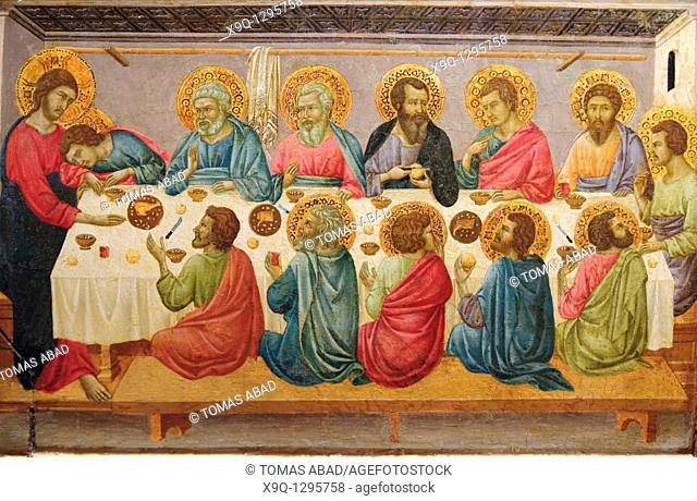 The Last Supper, ca  1325-30, by Ugolino da Siena Ugolino di Nerio Italian, Siena, active by 1317–died 1339/49, Tempera and gold on wood Overall