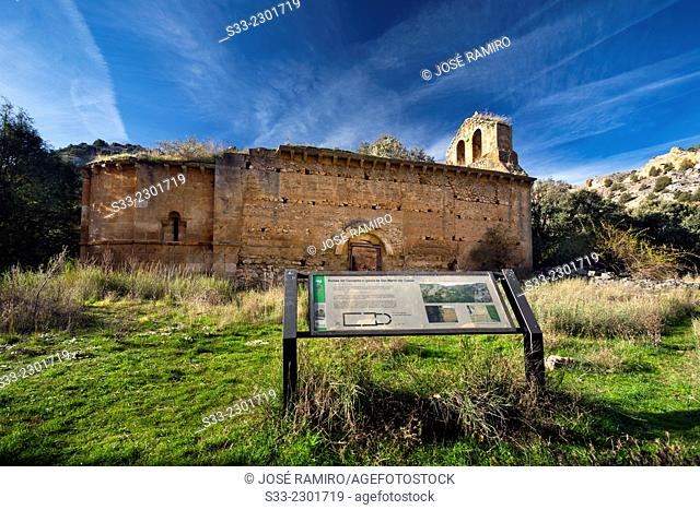 Ruins of the convent of San Martin del Casuar in Riaza Canyon Natural Park. Montejo de la Vega de la SerrezuelaSegovia. Castilla Leon. Spain. Europe