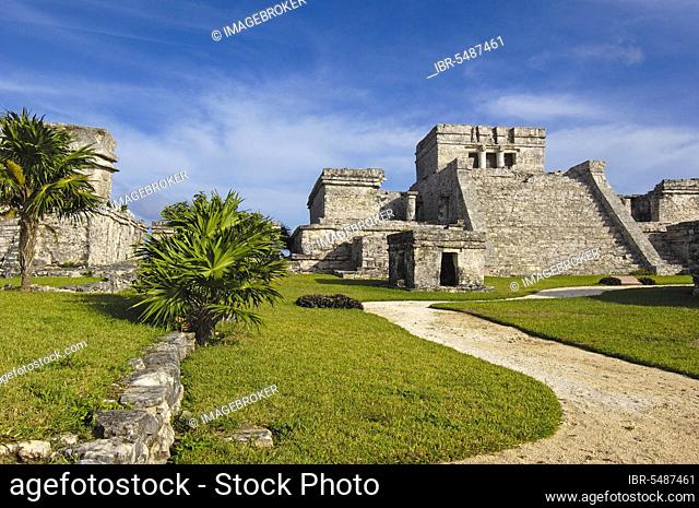 El Castillo, Mayan Ruins, Tulum, Yucatan, Riviera Maya, Quintana Roo, Mexico, Central America