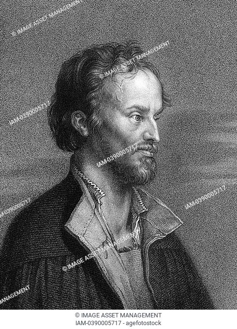 Philip Melancthon Schwarzerd 1497-1560: German Protestant reformer  1836 engraving after Durer