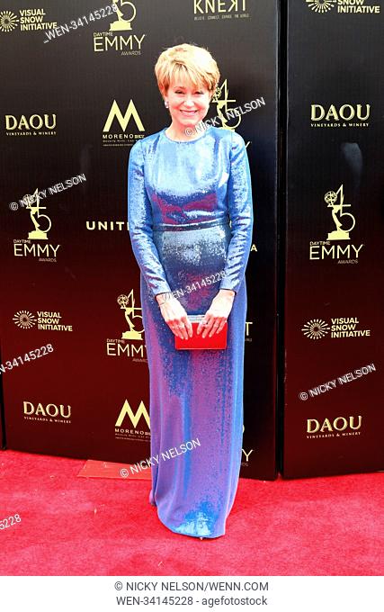 45th Annual Daytime Emmy Awards at Pasadena Civic Auditorium in Pasadena, California. Featuring: Jane Pauley Where: Pasadena, California