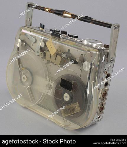Reel-to-reel tape recorder and reels used by sound engineer Russell Williams II, ca. 1972 (manufactu Creator: Kudelski Group