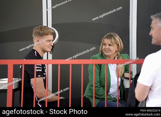 April 27th, 2023, Baku City Circuit, Baku, FORMULA 1 AZERBAIJAN GRAND PRIX 2023, in the picture Mercedes test driver Mick Schumacher (DEU) with his mother...