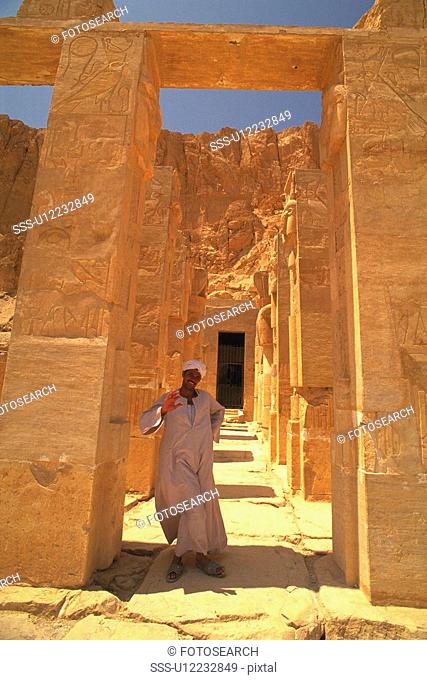 Mortuary Temple of Queen Hatsheptsut, Egypt, Low Angle View