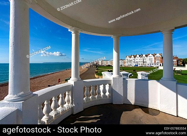 View from a Colonnade in the Grounds of the De la Warr Pavilion