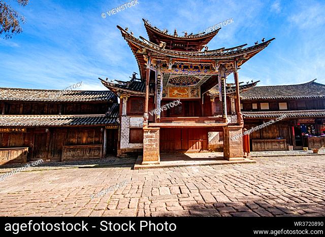 Dali bai minority autonomous prefecture of yunnan province JianChuan county ancient shaxi town stages