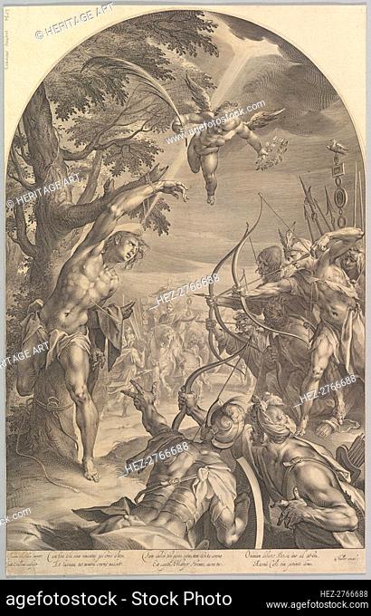 Martyrdom of St. Sebastian, ca. 1600. Creator: Jan Muller