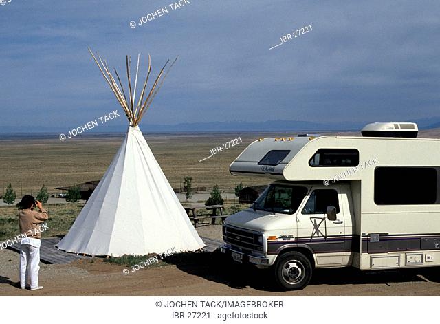 USA, United States of America, Colorado: Traveliing in a Motorhome, RV, through the west of the US