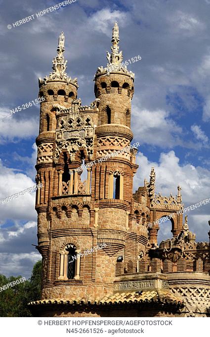 Castillo Monumento Colomares, Homenaje al Descubrimiento, dedicated to Christopher Columbus, Costa del Sol, Malaga Province, Andalucia, Spain, Europe