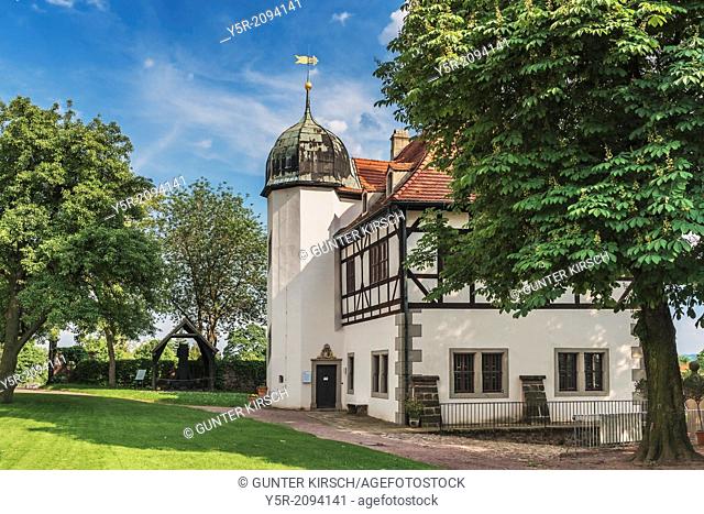 Summer residence Castle Hoflössnitz is a building in the wine-growing area in Radebeul near Dresden, Saxony, Germany, Europe