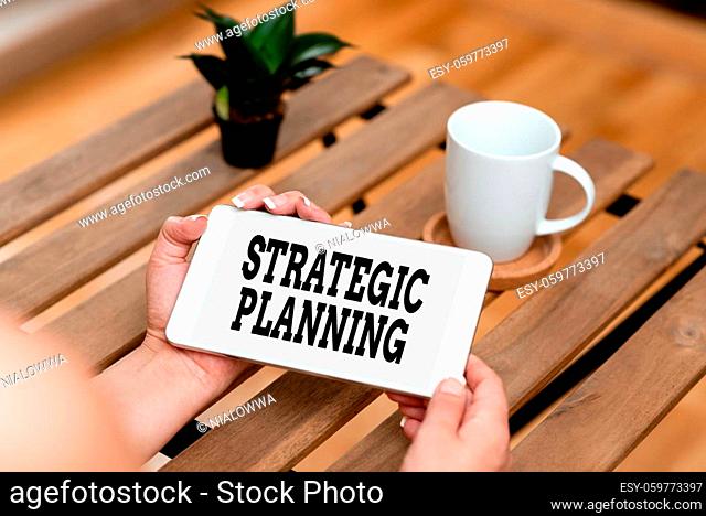 Conceptual display Strategic Planning, Concept meaning systematic process of envisioning a desired future Voice And Video Calling Capabilities Connecting People...