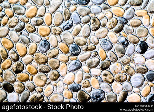 Colorful Marble Messy Small Stones Surface Background. Abstract Texture Pattern. Suitable for Backdrop, Wallpaper, or Decorative Design