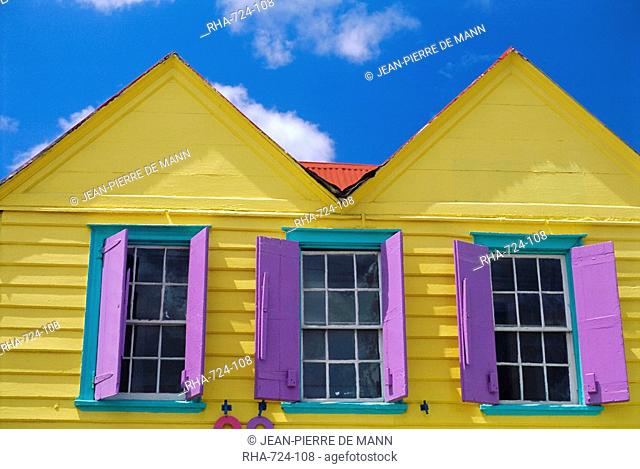 Colourful building, St. John's, Antigua, West Indies