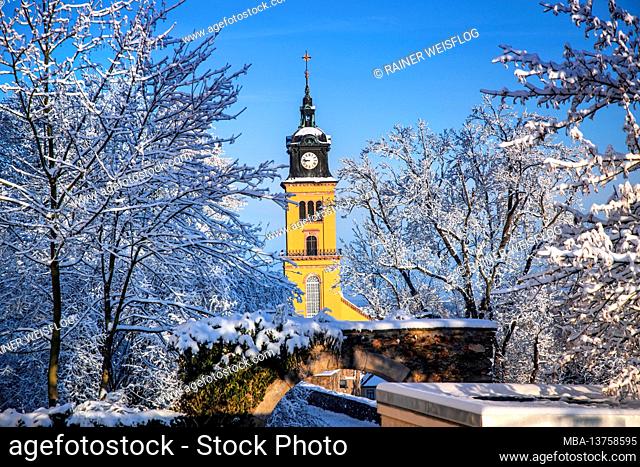 Augustusburg Castle Church in winter