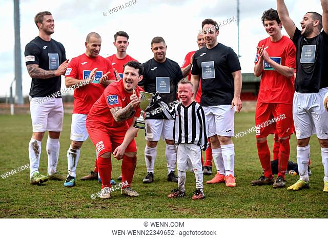 Charity football match in Loughborough raising funds and awareness for Jack Oldacres who suffers from Netherton Syndrome Featuring: Jack Oldacres, Stevi Richie
