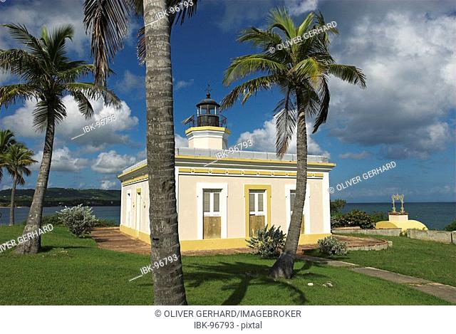 Lighthouse Faro de Punta Mulas in Isabel Segunda, Vieques island, Puerto Rico
