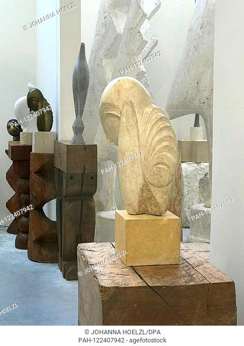 Constantin Brancusi, a major artist in the history of modern sculpture (1876 - 1957). In his will, he left his entire workshop
