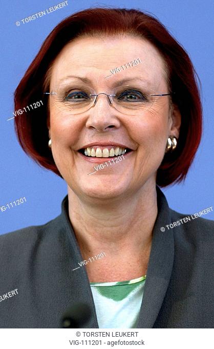 Heidemarie WIECZOREK-ZEUL (SPD ), Minister for economic cooperation and development. - BERLIN, GERMANY, 13/07/2005