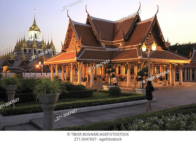 Thailand, Bangkok, Loha Prasart Temple, Maha Chetsadabodin Royal Pavilion,