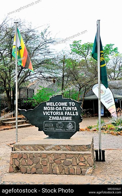 WELCOME TO - MOSI-OA-TUNYA - VICTORIA FALLS - ZIMBABWE