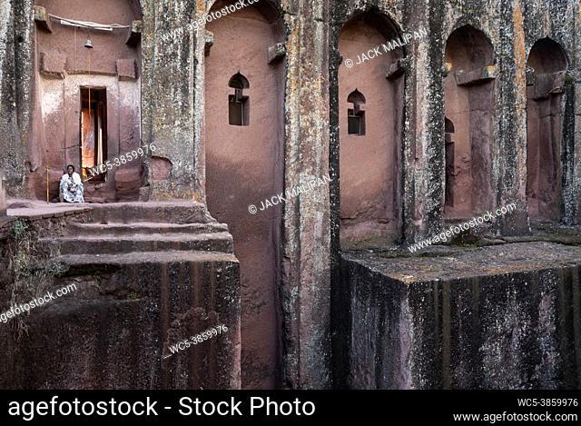 lalibela ancient rock-hewn monolithic churches landmark UNESCO heritage site in north ethiopia