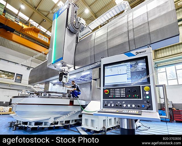 Control center, Construction of machine tools, machining centre, CNC, Vertical turning and Milling lathe, Metal industry, Gipuzkoa, Basque Country, Spain