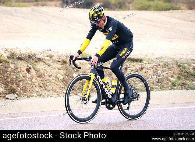 Dutch Steven Kruijswijk of Jumbo-Visma pictured in action during the morning training session pictured on the media day of Dutch cycling team Jumbo Visma in...