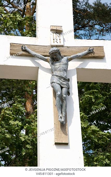 Crucifix by Aglona Basilica, Aglona. Latgalia, Latvia