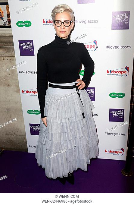 Specsavers' Spectacle Wearer of the Year at 8 Northumberland Avenue, London Featuring: Claire Richards Where: London, United Kingdom When: 10 Oct 2017 Credit:...