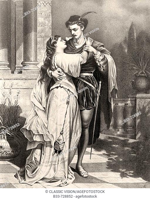 Romeo and Juliet after a 19th century engraving