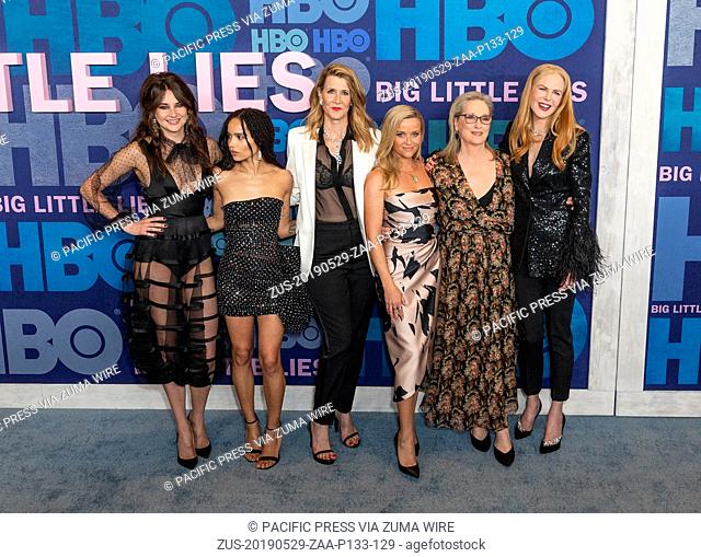 May 29, 2019 - New York, New York, United States - Shailene Woodley, Zoe Kravitz, Laura Dern, Reese Witherspoon, Meryl Streep