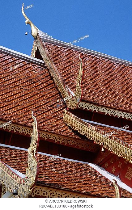 Roof temple Wat Phra That Doi Suthep Thailand